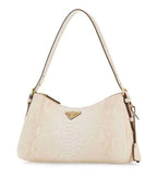 White Logo Shoulder Bag