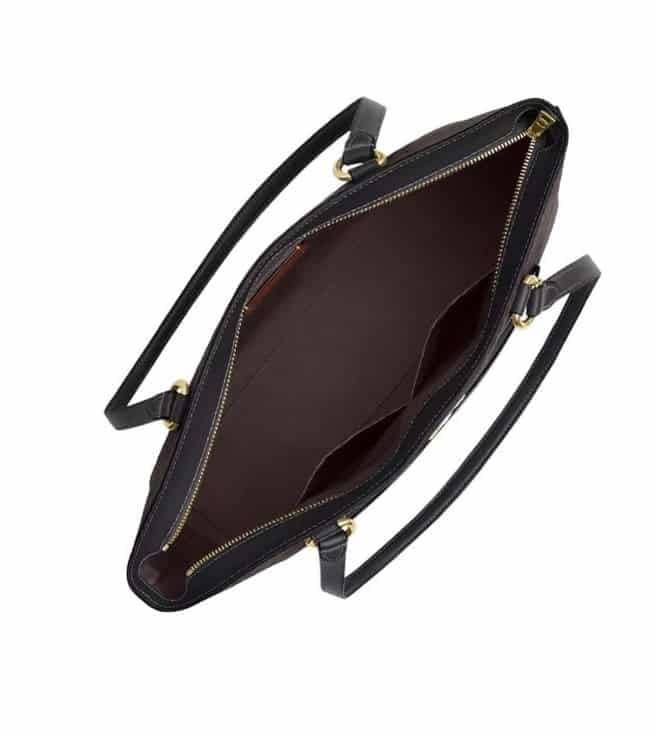 Dark Brown Station Large Tote
