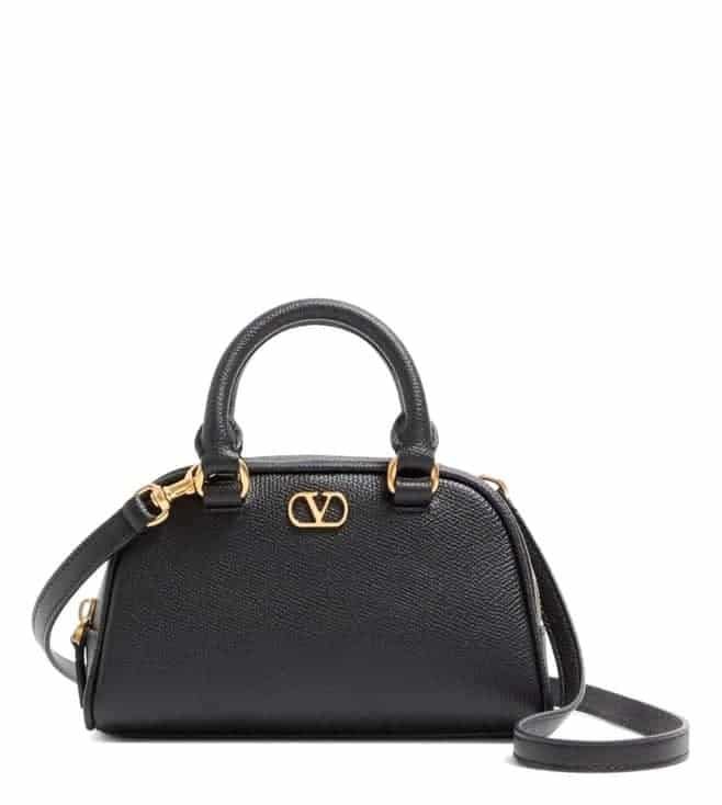 Black Vlogo Signature Mini Satchel