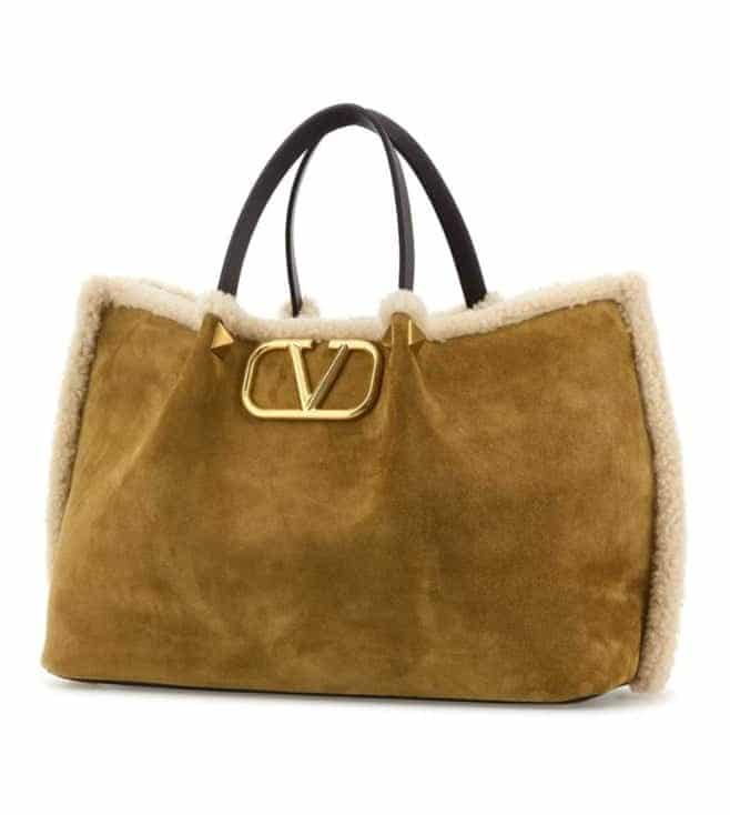 Beige Logo Medium Tote