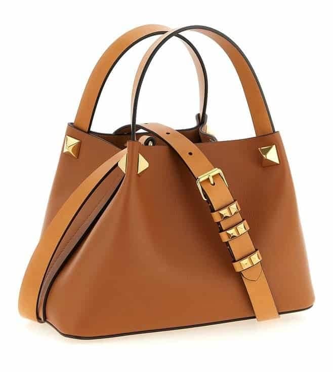 Brown Vlogo Signature Small Satchel