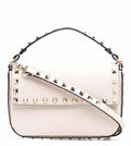 White Rockstud Mini Crossbody Bag