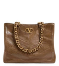 Brown Laseine Tote