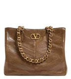 Brown Laseine Tote
