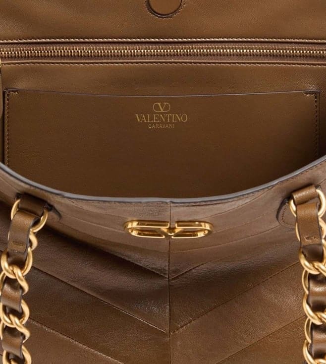 Brown Laseine Tote
