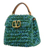 Green V Logo Satchel
