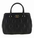 Black Quilted 67 Satchel