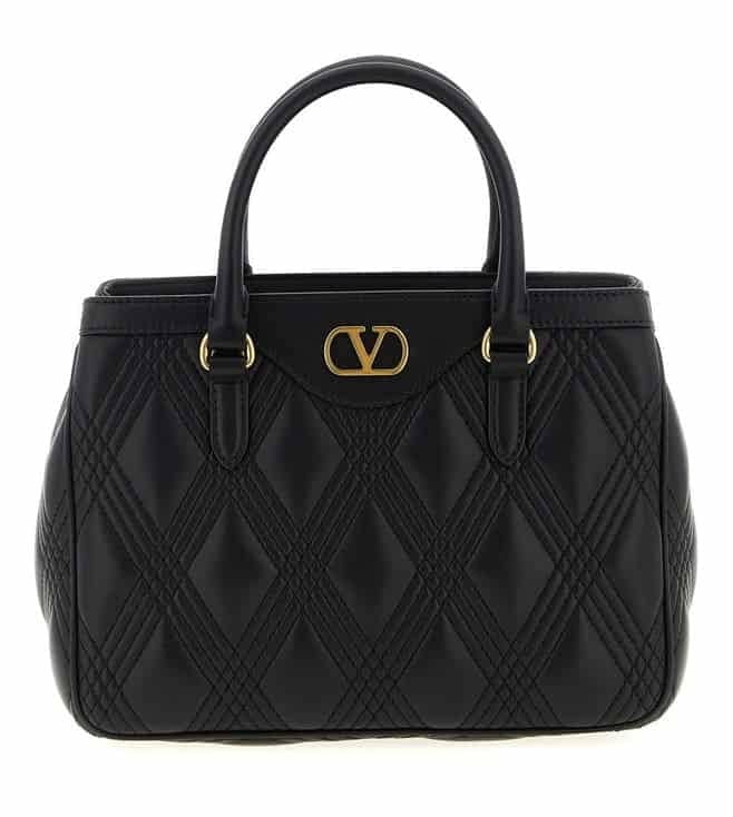 Black Quilted 67 Satchel