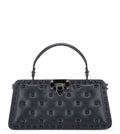 Black Rockstud Studded Leather Cross Body Bag