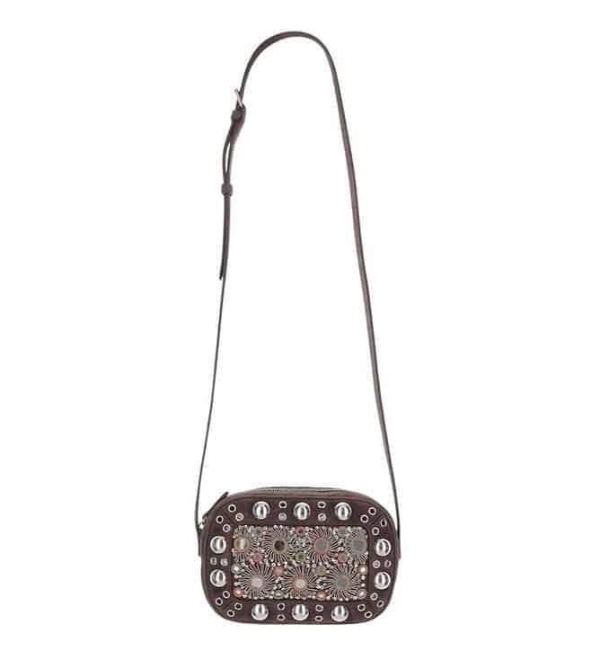 Brown Nellcote Studded Cross Body Bag