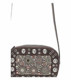 Brown Nellcote Studded Cross Body Bag