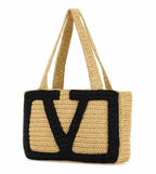 Natural Viva Superstar Textured Tote