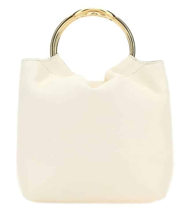 White Leather Tote