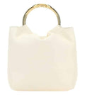 White Leather Tote
