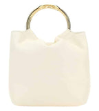 White Leather Tote
