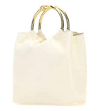 White Leather Tote