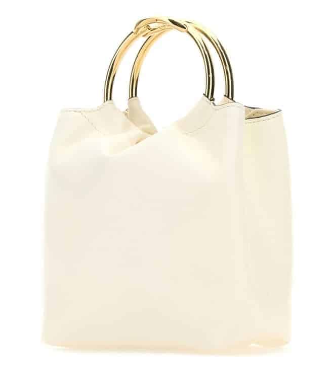 White Leather Tote