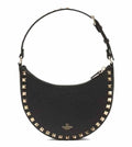 Black Rockstud Mini Hobo Bag