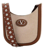 Multicolor Vlogo Signature Studded Cross Body Bag