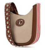 Multicolor Vlogo Signature Studded Cross Body Bag