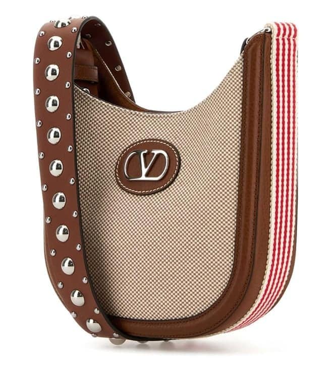 Multicolor Vlogo Signature Studded Cross Body Bag
