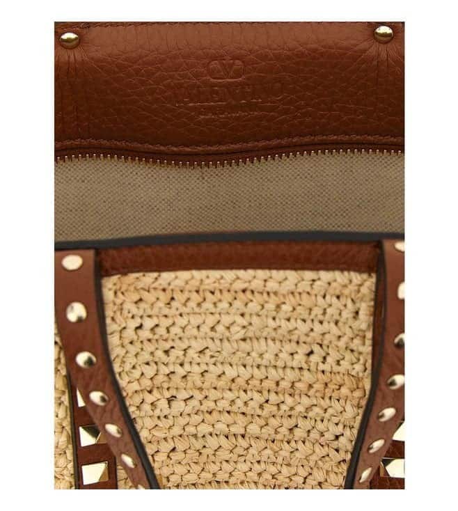 Natural Rockstud Mini Tote