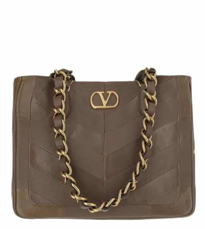 Brown Laseine Small Shoulder Bag