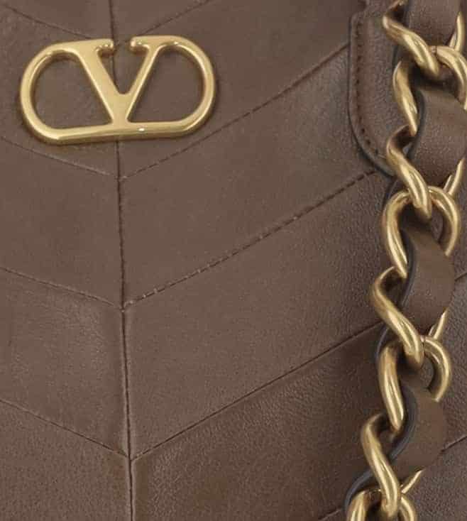 Brown Laseine Small Shoulder Bag