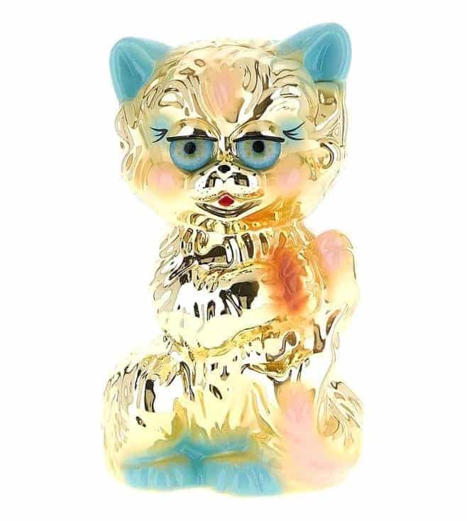 Gold Le Chat De La Maison Clutch