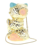 Gold Le Chat De La Maison Clutch