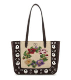 Brown Nellcote Embroidered Tote