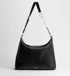 Black Flat Cannage Calfskin