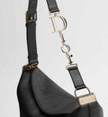Black Flat Cannage Calfskin
