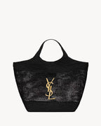 ICARE IN RAFFIA BLACK