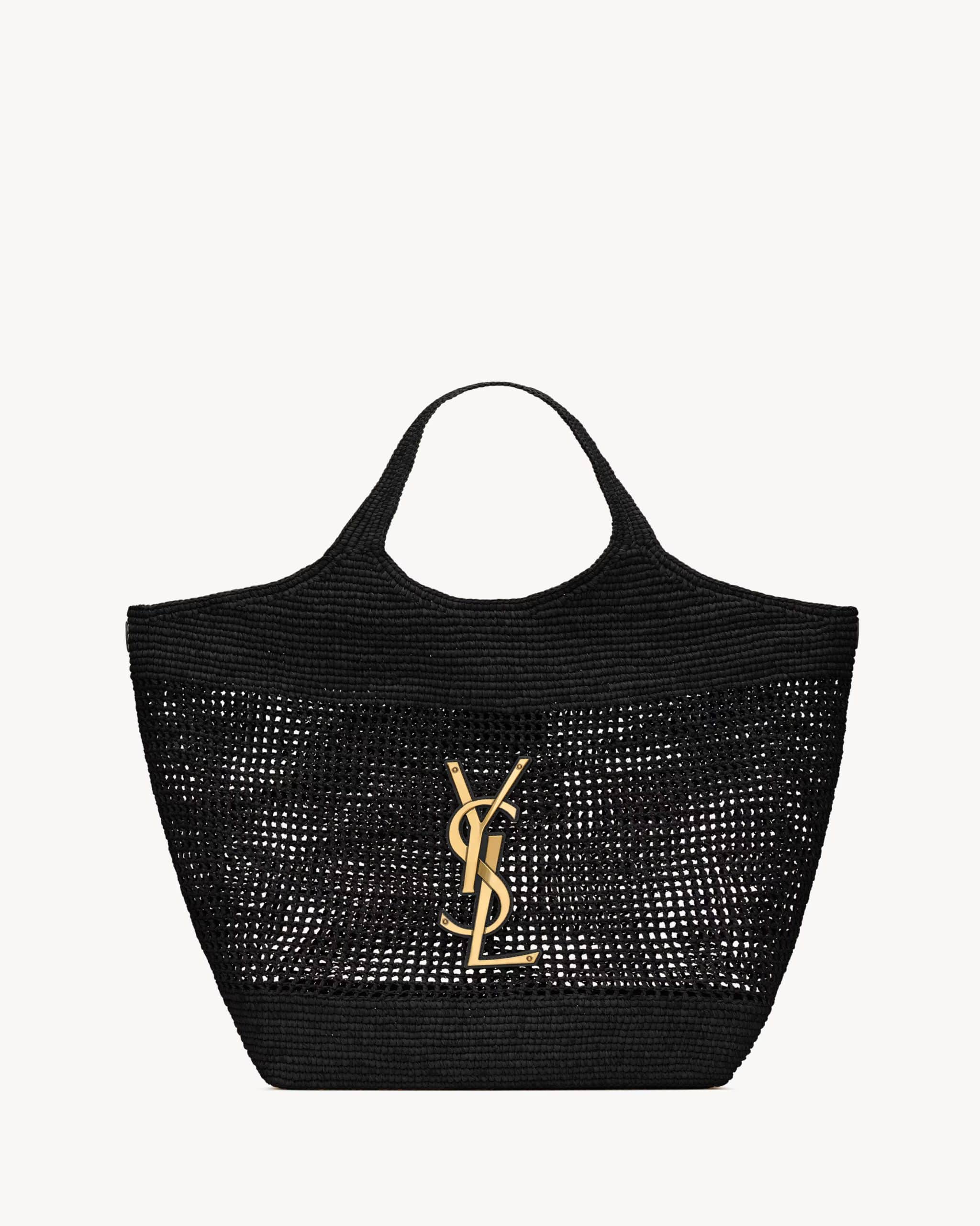 ICARE IN RAFFIA BLACK