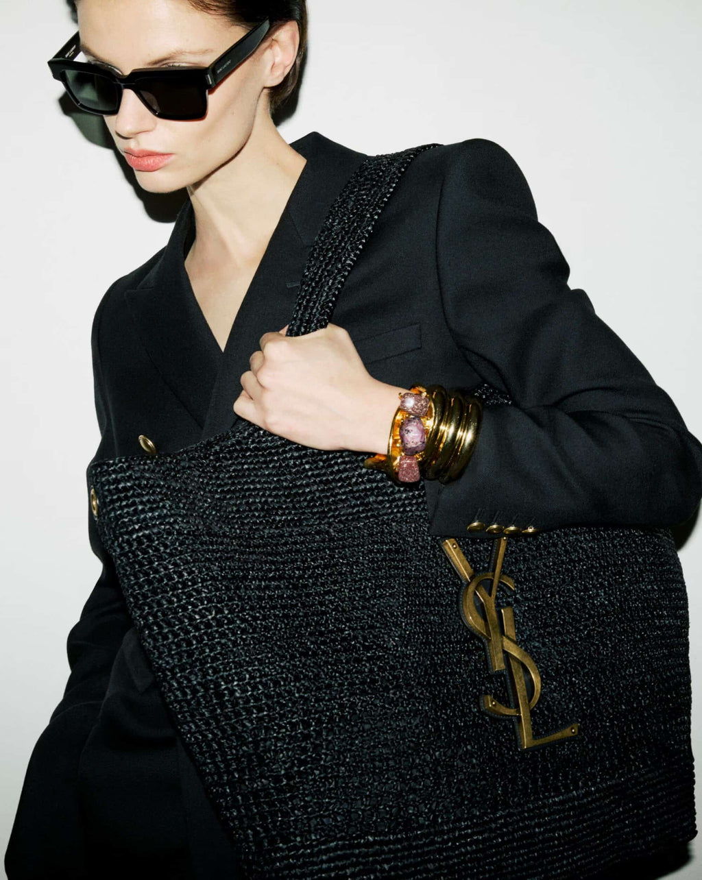 ICARE IN RAFFIA BLACK
