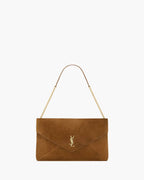 CASSANDRE LARGE POUCH ON CHAIN IN SUEDE