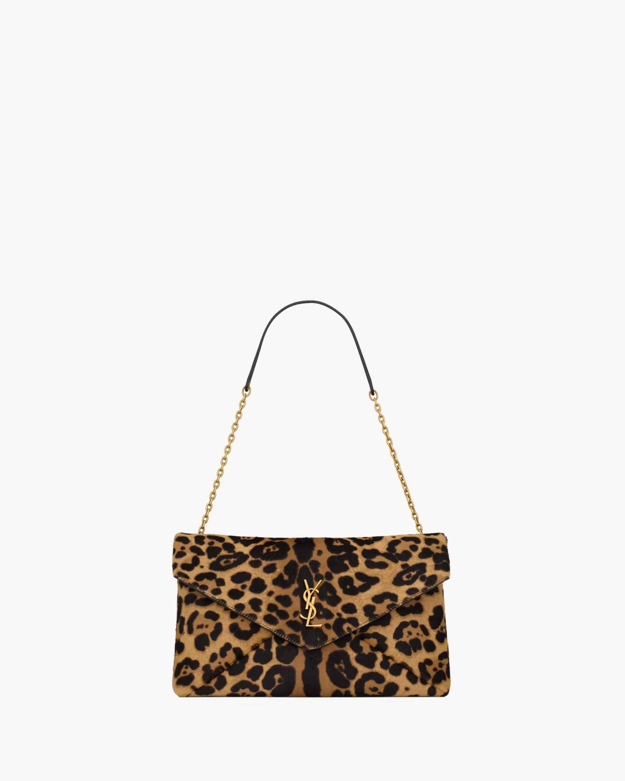 CASSANDRE POUCH ON CHAIN IN PONY HAIR LEATHER