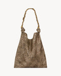 AMALIA IN SATIN BLACK AND BROWN