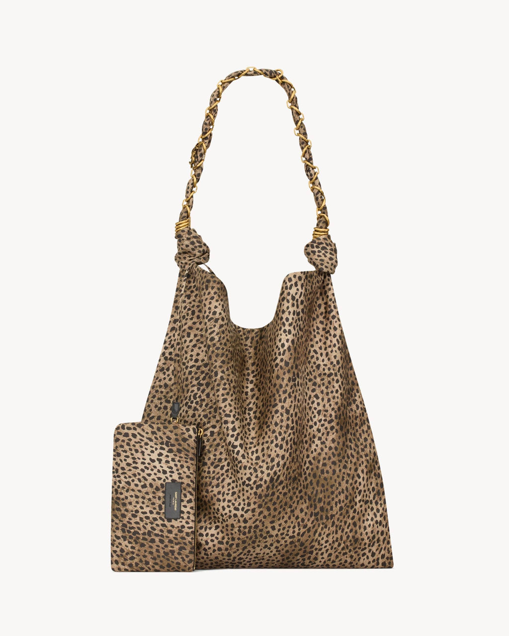 AMALIA IN SATIN BLACK AND BROWN