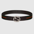 Reversible belt with Interlocking G buckle