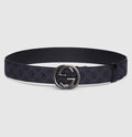 Belt with Interlocking G buckle