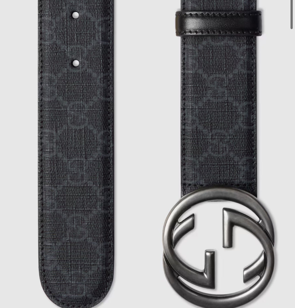 Belt with Interlocking G buckle