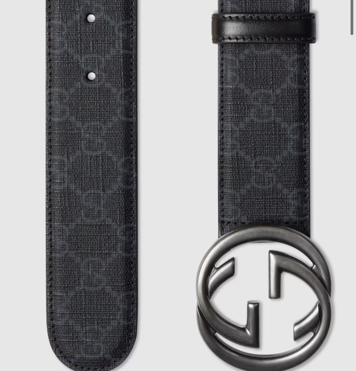 Belt with Interlocking G buckle