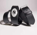 Belt with square buckle