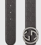 Reversible belt with Interlocking G buckle