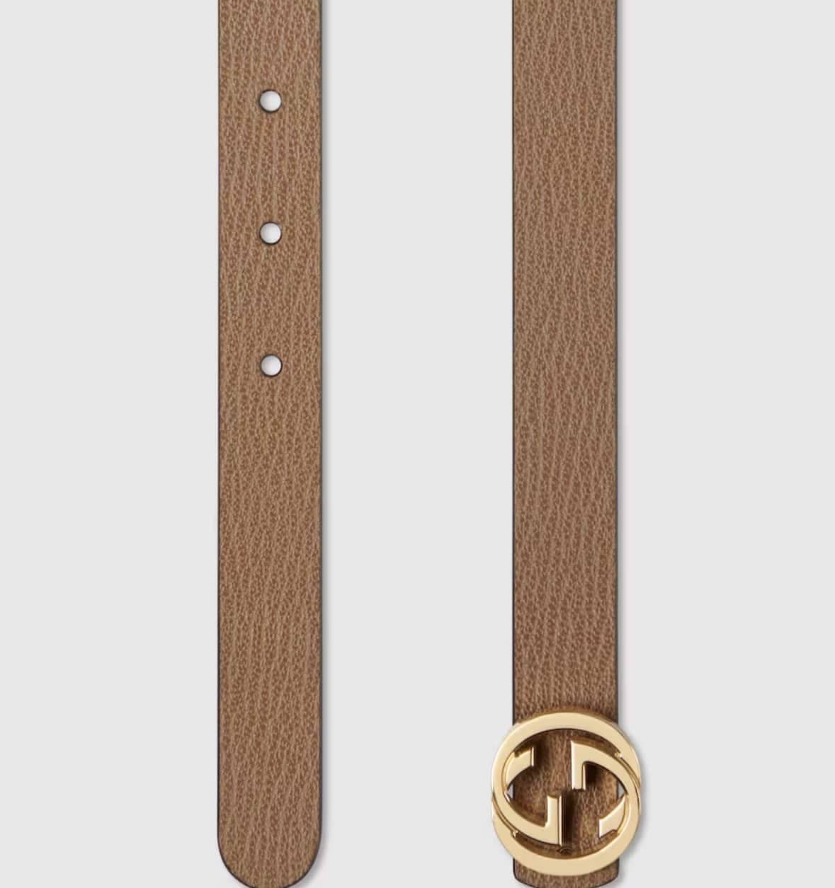 Reversible thin belt