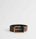 Brown Dior Oblique Jacquard and Black Smooth Calfskin, 35 MM