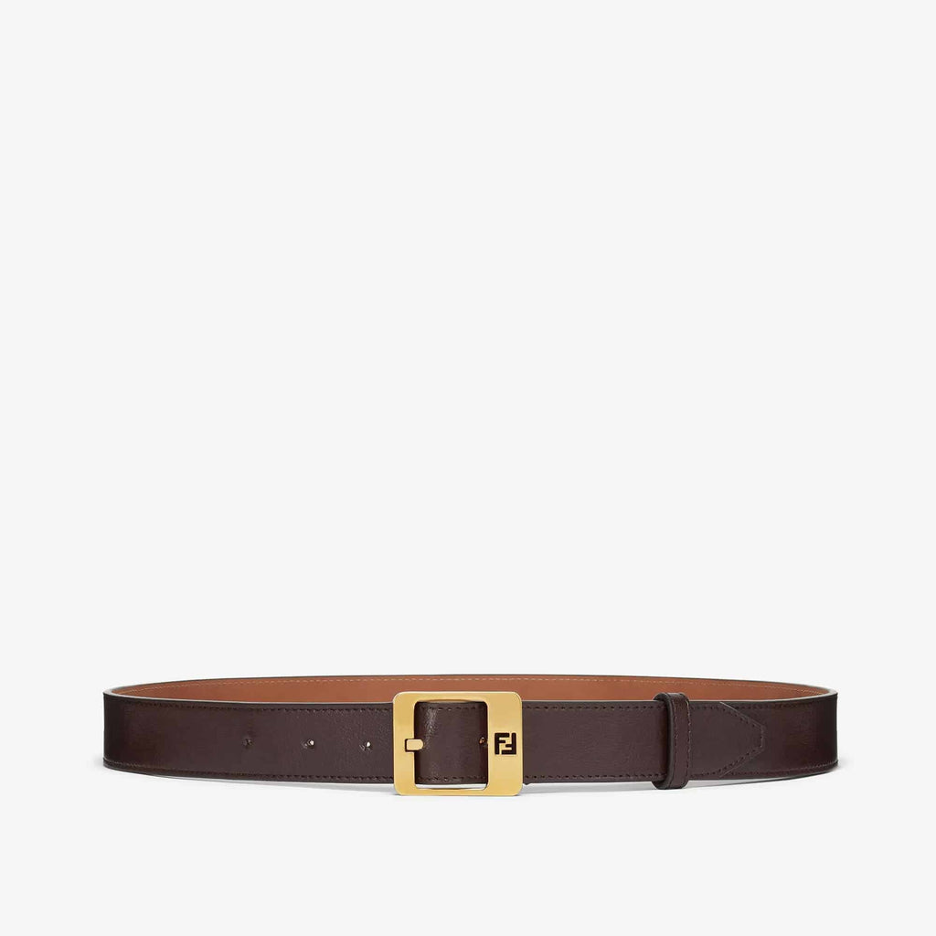 Brown leather belt