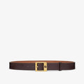 Brown leather belt